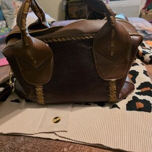 Brown Leather Handbag